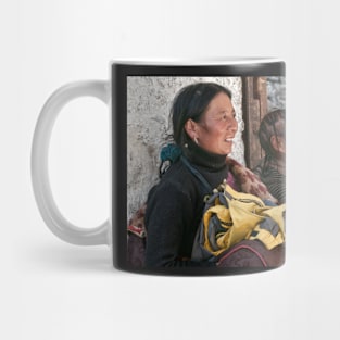 Tibetan Women, Sera Monastery, Tibet. Mug